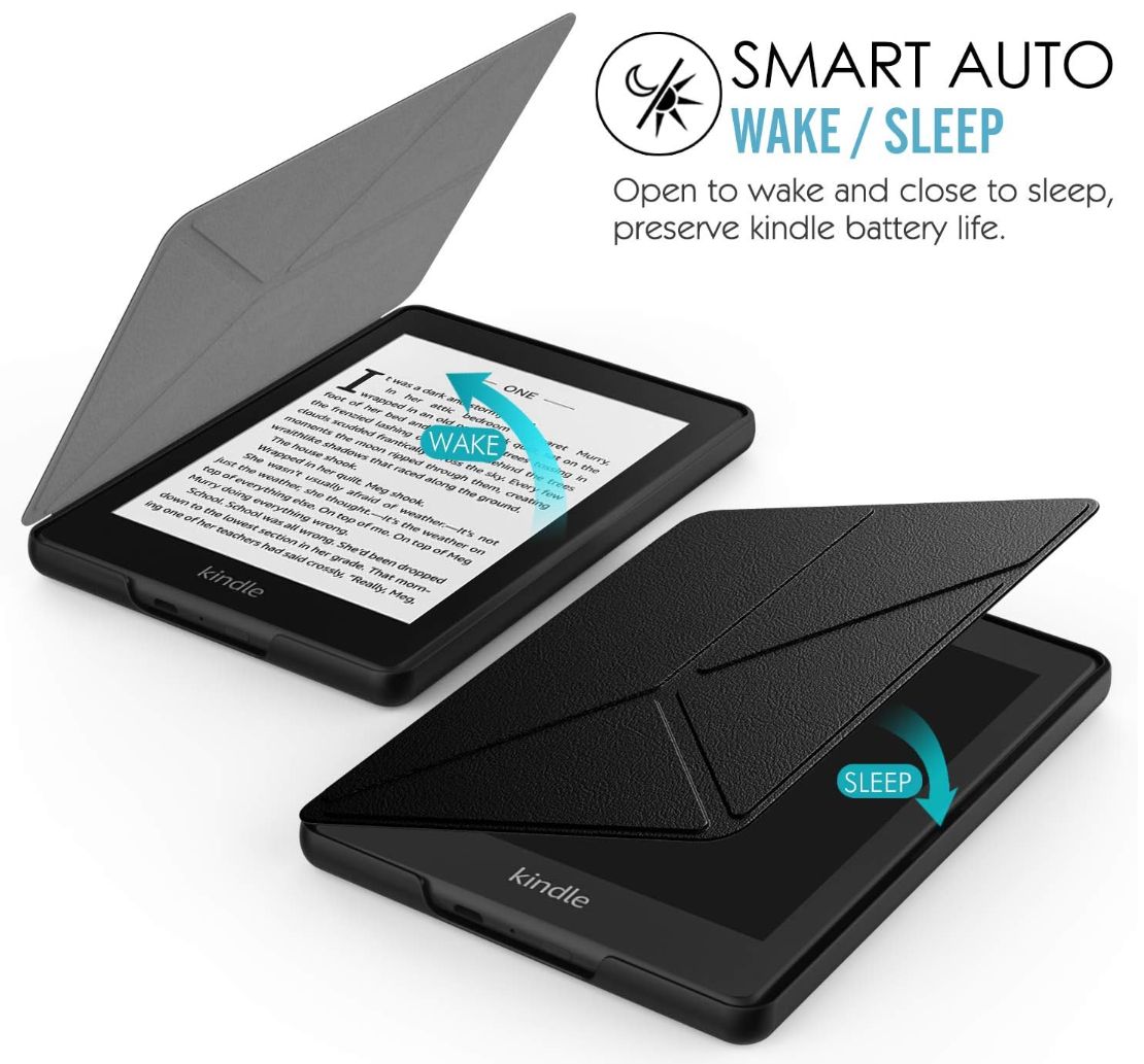 Origami Durable Lock OR42 - púzdro pre Amazon Kindle Paperwhite 1/2/3, magnet, stojan - čierne