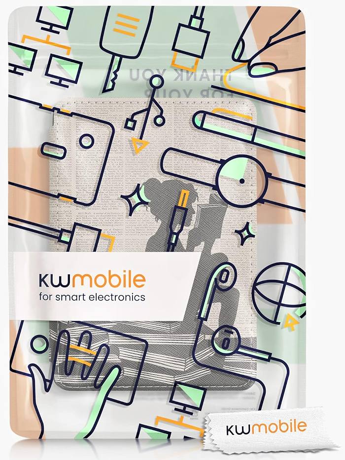 Puzdro KW Mobile - Girl And Books - KW5998913 - pre Amazon Kindle 2022 - viacfarebné