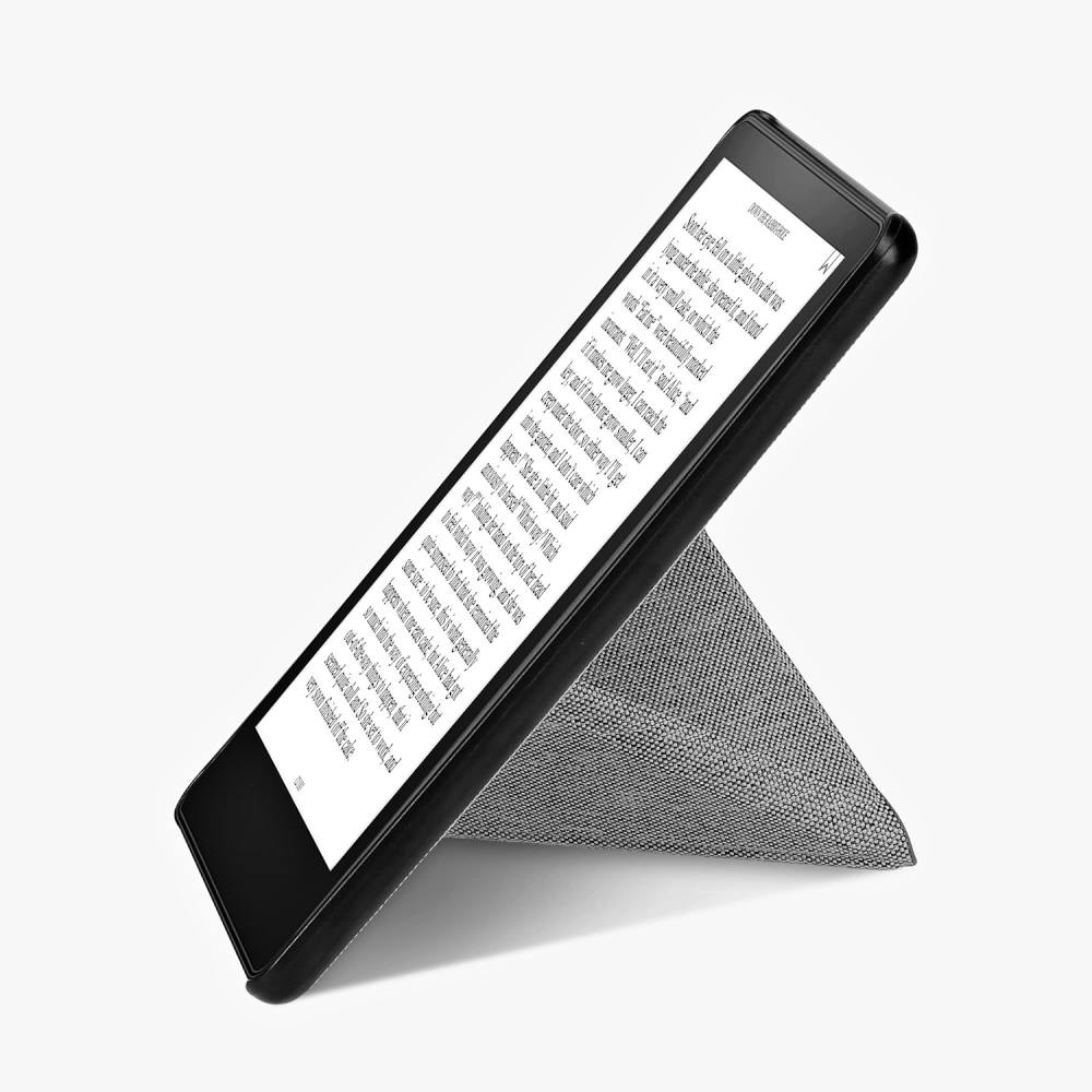 Puzdro KW Mobile - Origami Textil Light Grey - KW5776525 - pre Amazon Kindle Paperwhite 5 (2021) - svetlo šedé