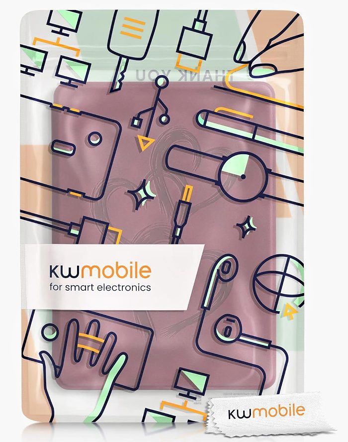 Puzdro KW Mobile - Brushed Heart Abstract - KW5625715 - pre Amazon Kindle Paperwhite 5 (2021) - červené