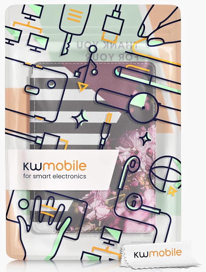 Puzdro KW Mobile - Flowers & Stripes - KW5625662 - pre Amazon Kindle Paperwhite 5 (2021) - viacfarebné