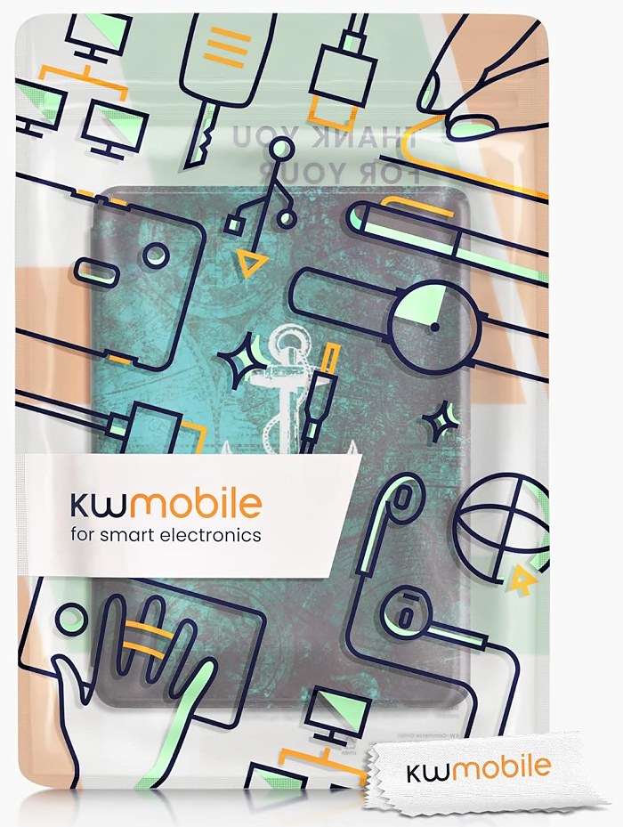 Puzdro KW Mobile - Anchor Map - KW5625636 - pre Amazon Kindle Paperwhite 5 (2021) - viacfarebné