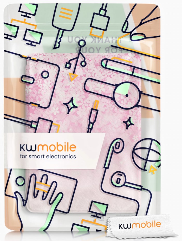 Púzdro KW Mobile - Pink Flowers - KW5625658 - pre Amazon Kindle Paperwhite 5 (2021) - viacfarebné