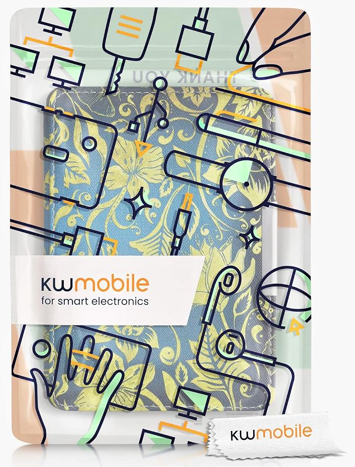 Puzdro KW Mobile - Gold Flowers - KW4556948 - pre Amazon Kindle Paperwhite 1/2/3 - viacfarebné