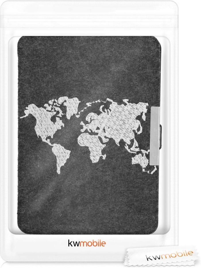 Puzdro KW Mobile Felt Travel Outline - KW4848909 - pre Amazon Kindle Paperwhite 4 (2018) - čierne