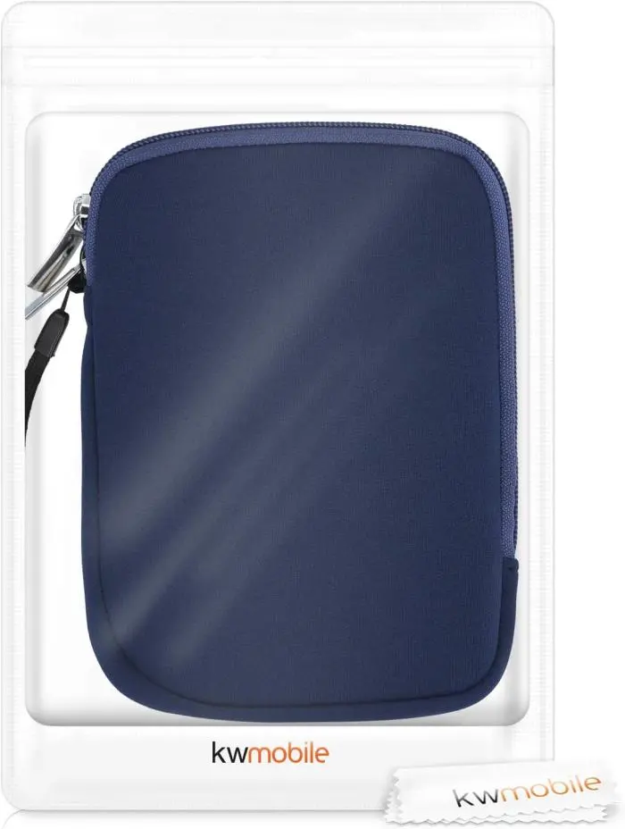 Púzdro KW Mobile Neoprene Zipper - KW5033417 - Univerzálne púzdro pre čítačky 6" - tmavo modré
