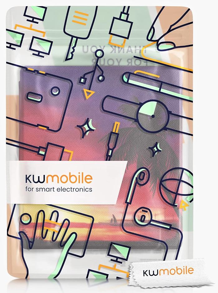 Puzdro KW Mobile - Sunset Palm - KW4941717 - pre Amazon Kindle Oasis 2/3 - viacfarebné