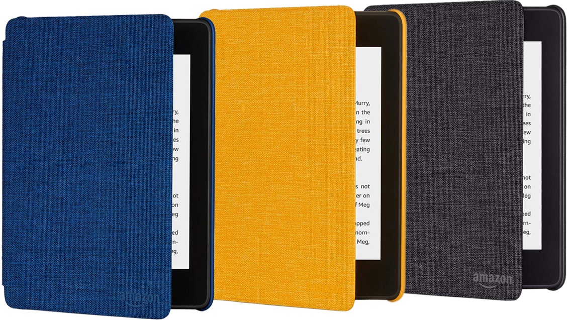 Originálne Amazon púzdro AMW-KP4-BL, PU koža, vodotesné - pre Amazon Kindle Paperwhite 4 (2018) - čierne