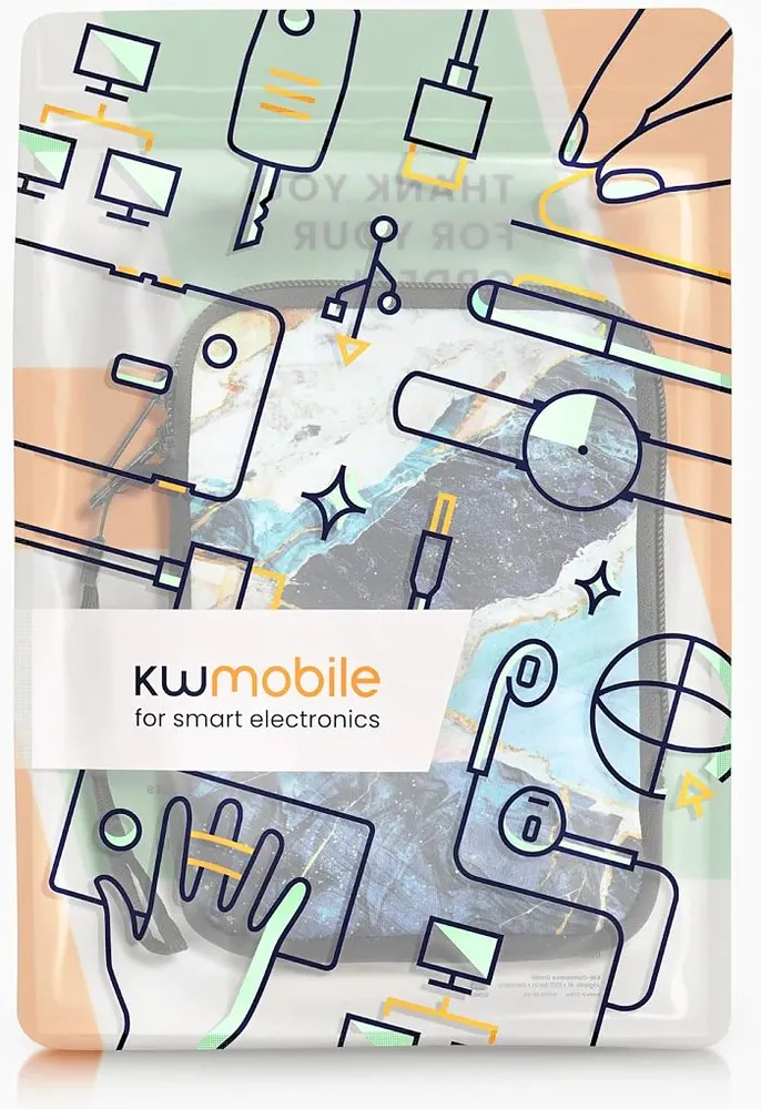Púzdro KW Mobile Marble - KW5033516 - Univerzálne púzdro pre čítačky 6" - viacfarebné