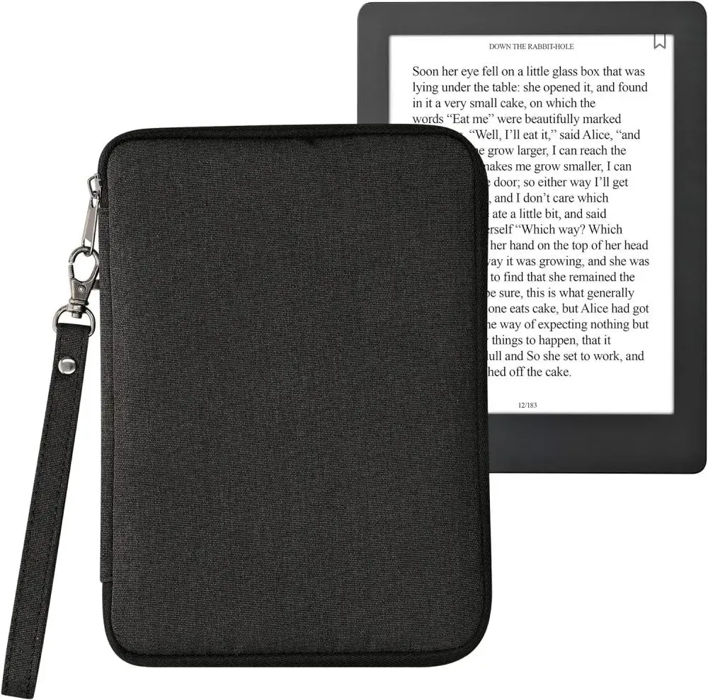 Puzdro KW Mobile Neoprene Zipper Stand - KW5962601 - Univerzálne puzdro pre čítačky 6" so stojanom - čierne