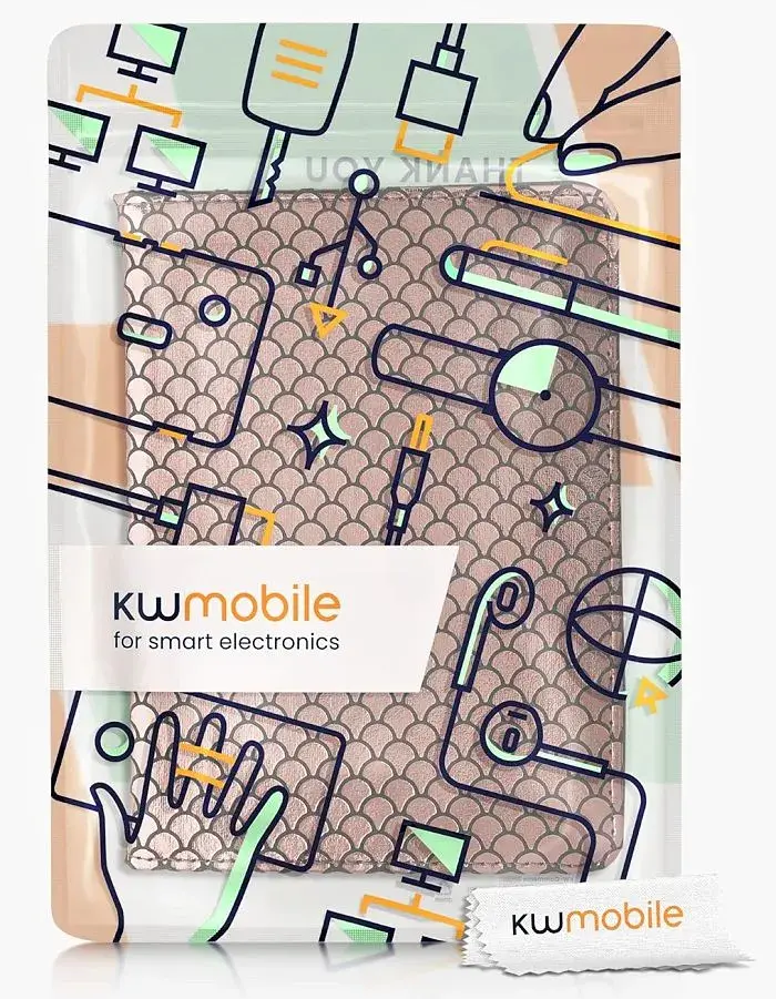 Puzdro KW Mobile - Shiny Patterns - KW5781021 - pre Amazon Kindle Paperwhite 5 (2021) - viacfarebné, vrecko na ruku