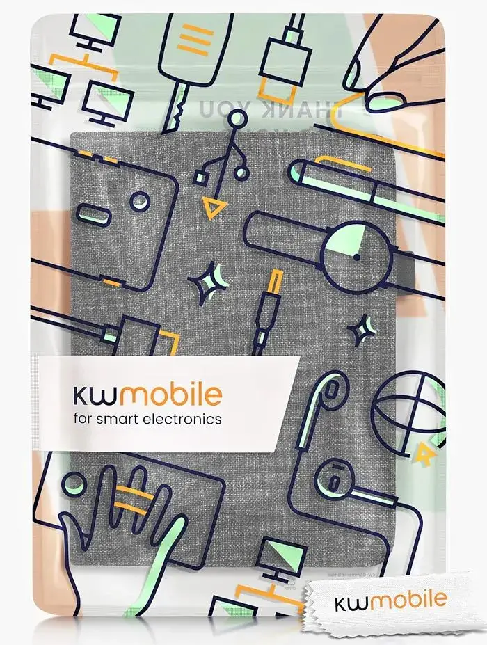 Puzdro KW Mobile - Fabric Flip - KW5971819 - pre Amazon Kindle Paperwhite 4 (2018) - tmavo šedé