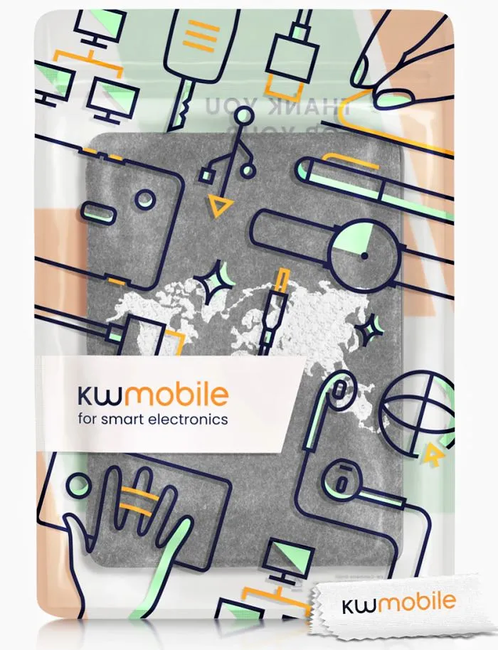 Puzdro KW Mobile Felt Travel Outline - KW5626008 - pre Amazon Kindle Paperwhite 5 (2021) - tmavo šedé
