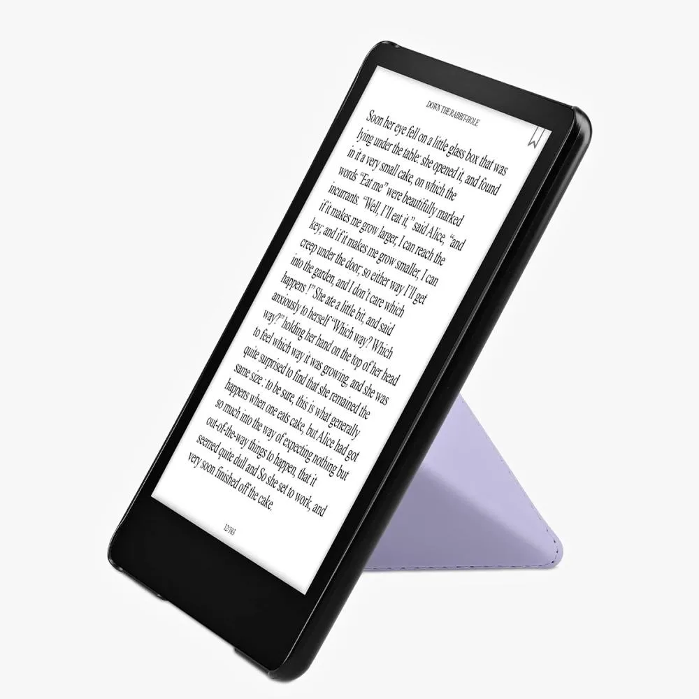 Puzdro KW Mobile - Origami Lavender Leather - KW57158108 - pre Amazon Kindle Paperwhite 5 (2021) - svetlo fialové