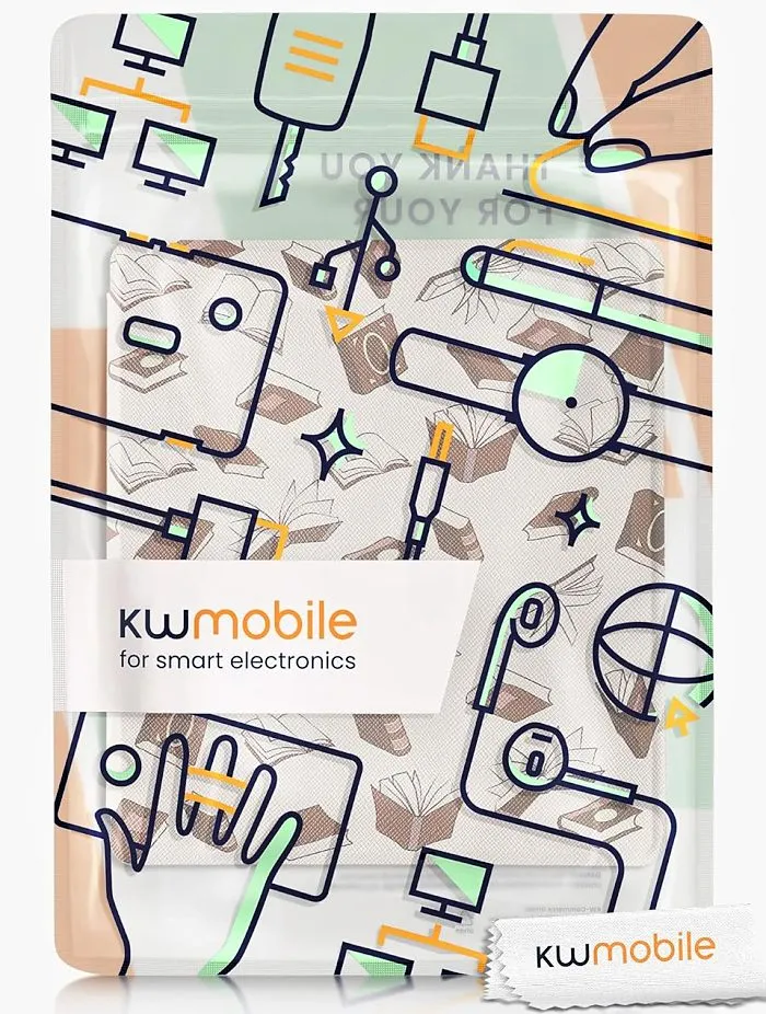 Puzdro KW Mobile - Books And Pages - KW4941738 - pre Amazon Kindle Oasis 2 / 3 - viacfarebné