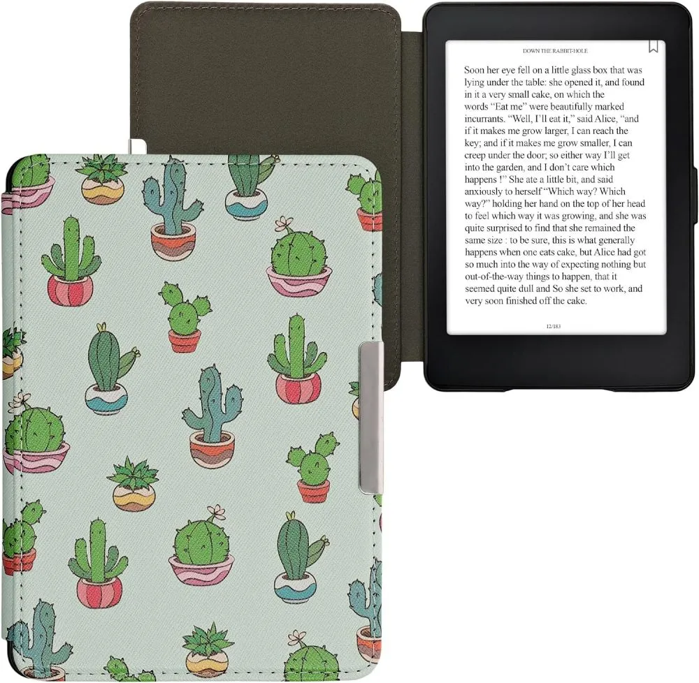 Puzdro KW Mobile - Cactus - KW2313651 - pre Amazon Kindle Paperwhite 1/2/3 - viacfarebné