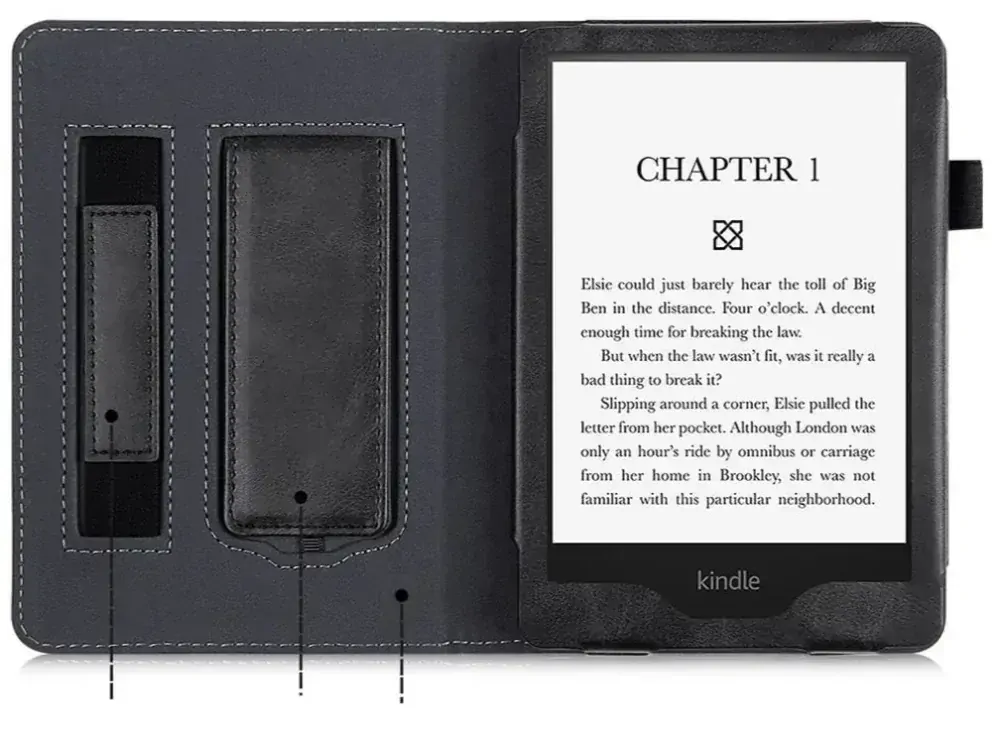 Fortress FT4024 Premium - púzdro so stojanom pre Amazon Kindle Paperwhite 5 (2021) - čierne/sivé, magnet, AutoSleep