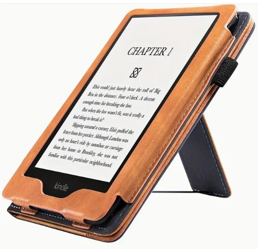 Fortress FT4026 Premium - púzdro so stojanom pre Amazon Kindle Paperwhite 5 (2021) - hnedé/sivé, magnet, AutoSleep