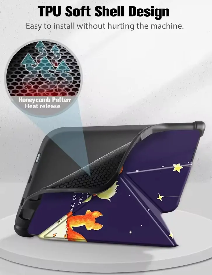 Origami Durable Lock ODL-106 púzdro pre Pocketbook 616 / 617 / 618 / 627 / 628 / 632 / 633 - motív Little Prince, stojan, magnet