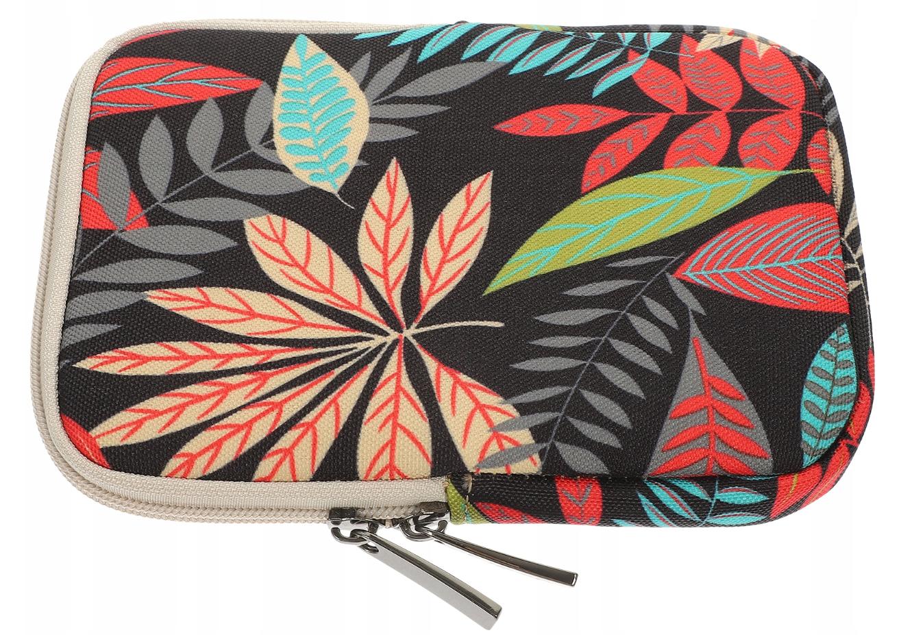 ARMORI Zipper Z063 - motív Big Leaf - Univerzálne puzdro pre čítačky 6" - textilné, zips