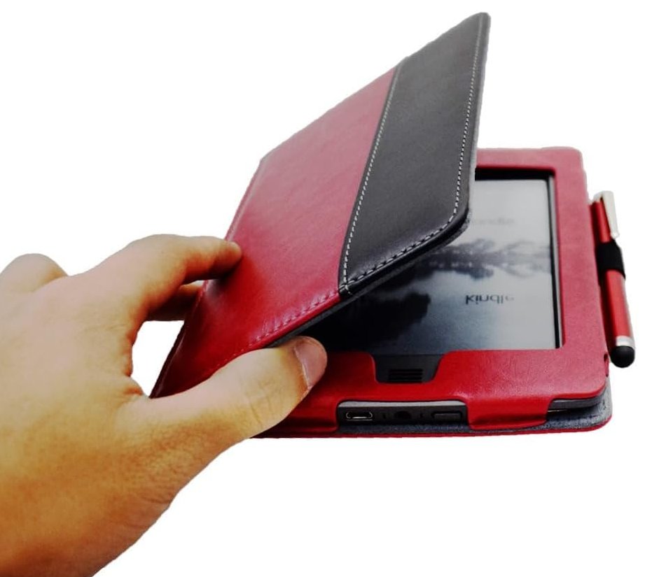 Armori Cutter C086 - univerzálne púzdro pre čítačky Amazon Kindle - Red/Black - červená, čierna