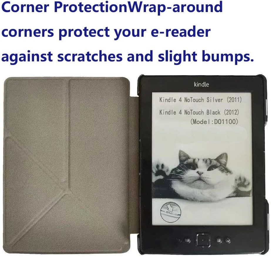 ARMORI STANDER S098, púzdro so stojanom Origami pre Amazon Kindle 4/5 - čierne