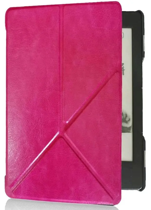 ARMORI STANDER S103, púzdro so stojanom Origami pre Amazon Kindle 4/5 - tmavo ružové
