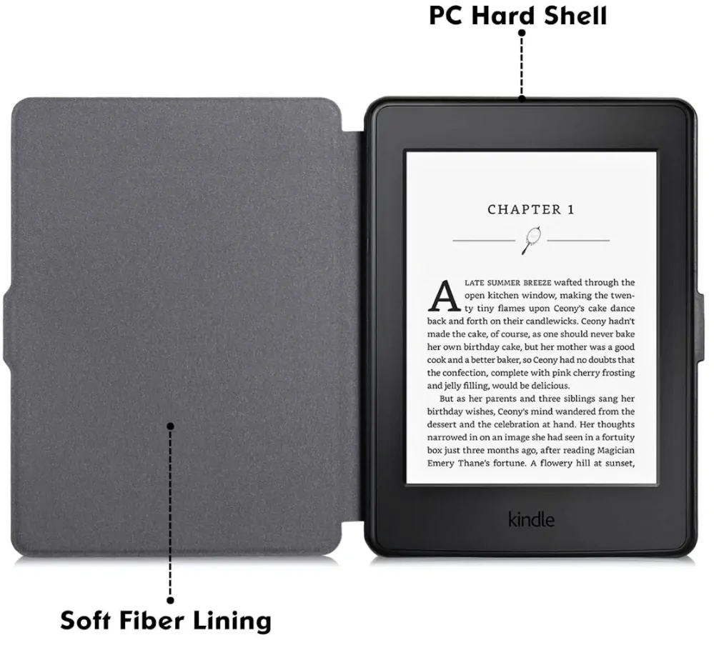 Armori Trimer T111, púzdro pre Amazon Kindle Paperwhite 1/2/3 - magnetické zatváranie, AutoSleep, motív Elder Library