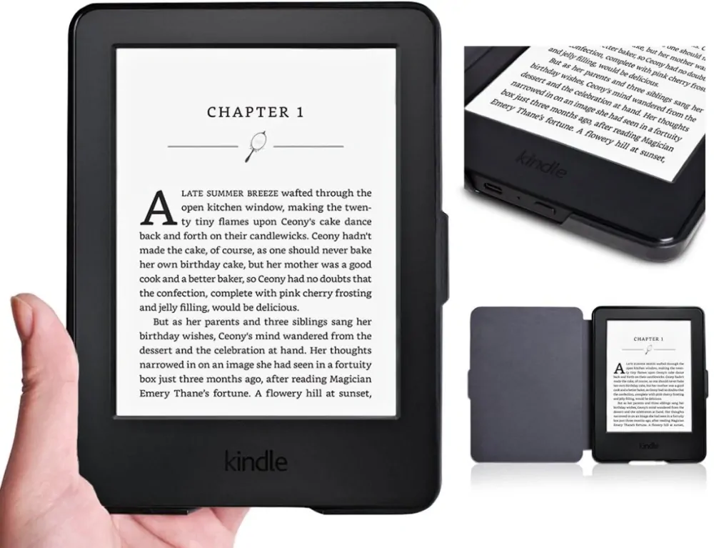 Armori Trimer T125, púzdro pre Amazon Kindle Paperwhite 1/2/3 - magnetické zatváranie, AutoSleep, motív Mandala