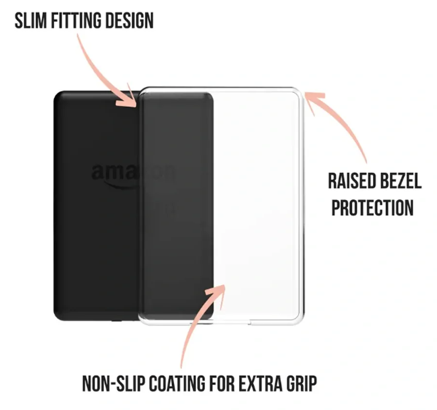 Armori Siliconer S129 - Púzdro TPU Silicone - pre Amazon Kindle Paperwhite 1/2/3 - silikónové, priehľadné