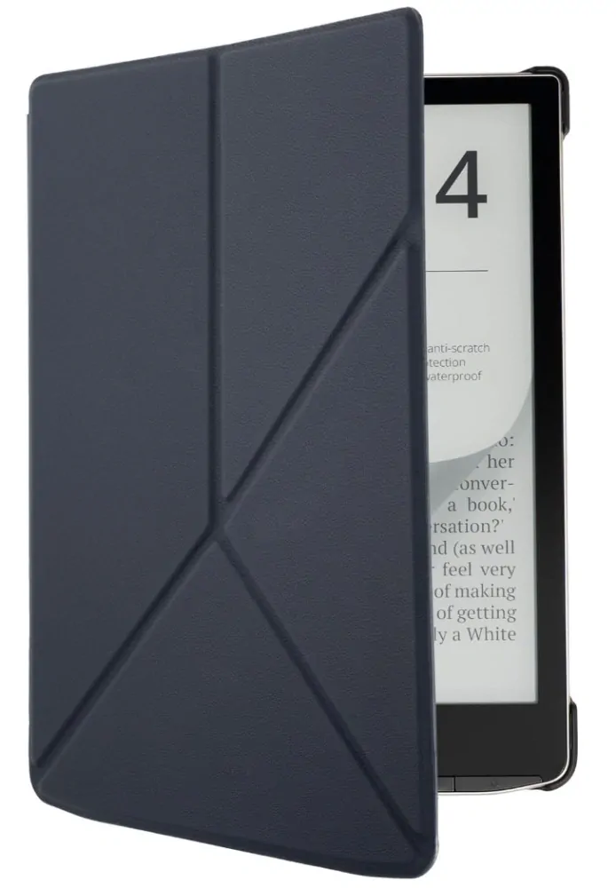 ARMORI STANDER S191, púzdro so stojanom Origami pre Pocketbook 743 G/C/K3 (InkPad4, Color 2, Color 3) - tmavo modré
