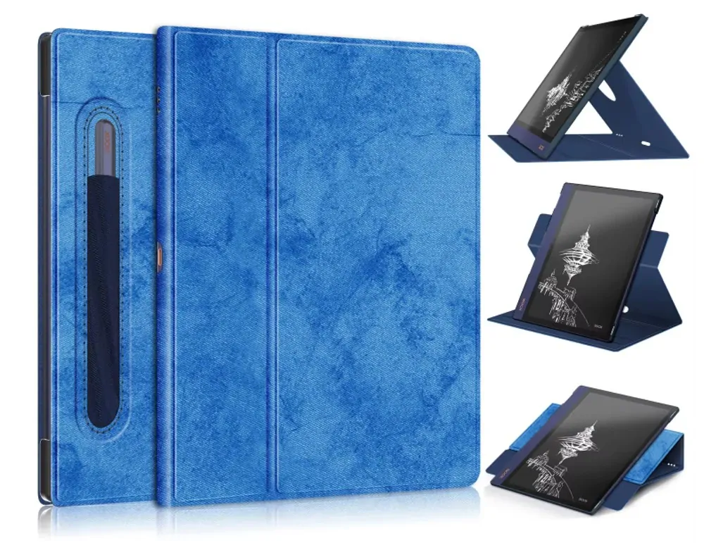 Armori Locker L209 - Puzdro pre Onyx Boox Note Air / Air 2 / Air 2 Plus (10,3 ") - tmavo modré, magnet, stojan, AutoSleep