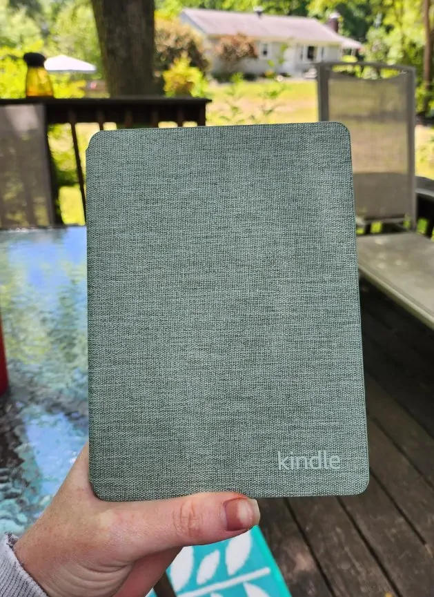 Originálne púzdro Amazon Kindle Paperwhite 5 (2021) - KP5WPGR, PU koža, vodotesné, zelená agáve