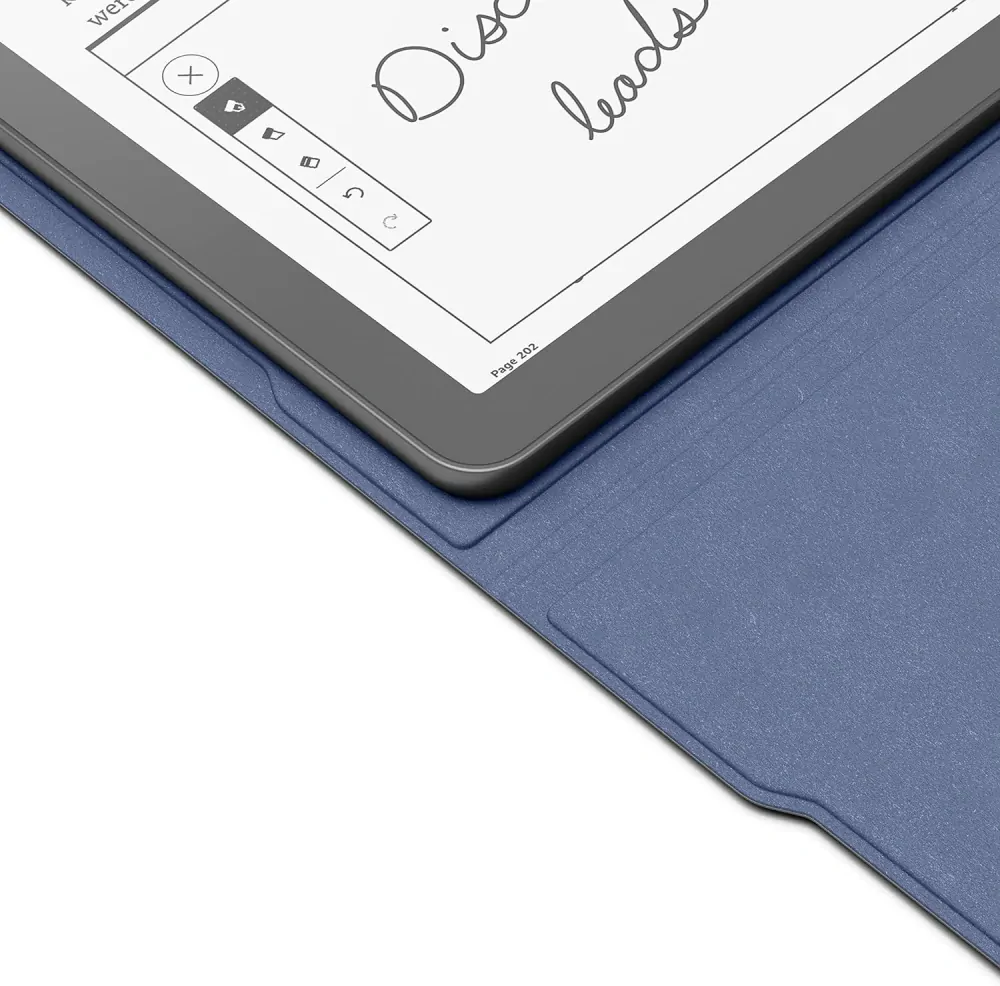 Originálne púzdro Amazon Kindle Scribe - KSFADB, PU koža, stojan, tmavo modré