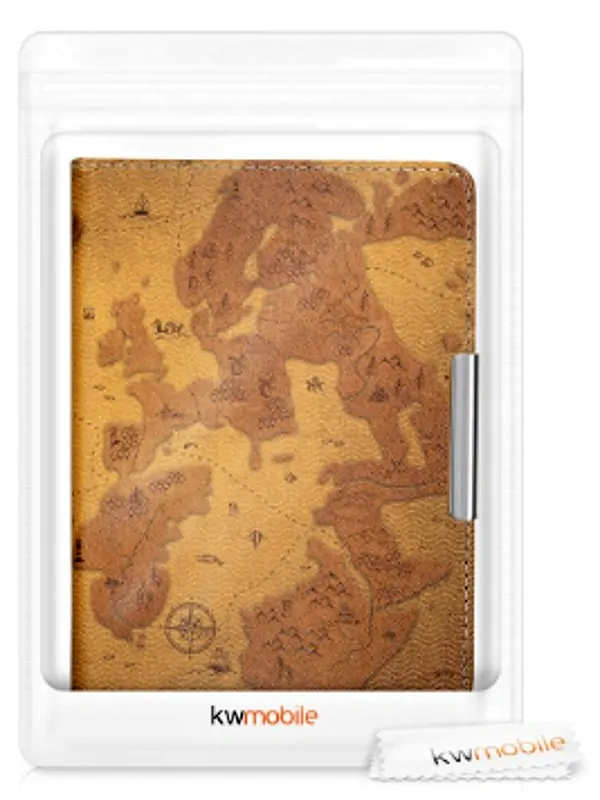 Púzdro KW Mobile - Retro Map - KW4664428 - pre Amazon Kindle Paperwhite 4 (2018) - viacfarebné