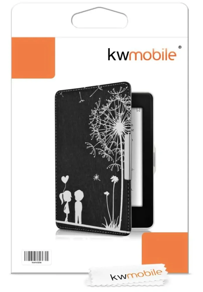 Puzdro KW Mobile - Dandelion Love - KW2313617 - pre Amazon Kindle Paperwhite 1/2/3 - čierne