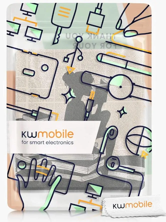 Puzdro KW Mobile - Girl And Books - KW4941734 - pre Amazon Kindle Oasis 2/3 - viacfarebné