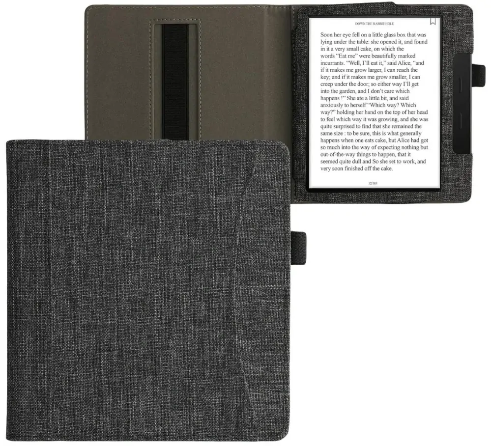 Puzdro KW Mobile - Fabric Grey - KW5971719 - pre Amazon Kindle Oasis 2/3 - šedé