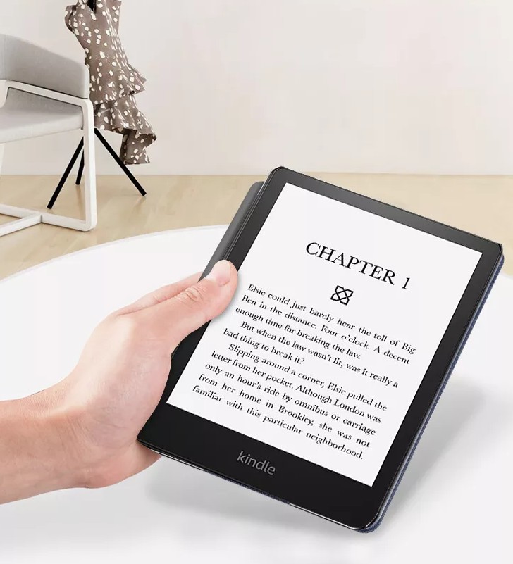 Puzdro Durable Lock KPW-07 pre Amazon Kindle Paperwhite 5 (2021) - svetlo modré