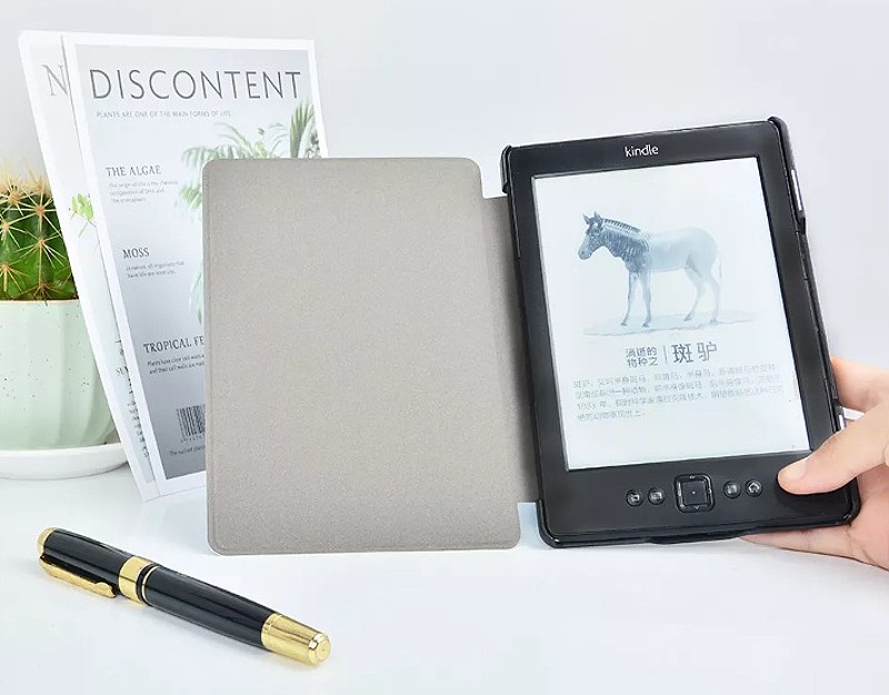 Puzdro Durable Lock K45-05 pre Amazon Kindle 4/5 - svetlo modré