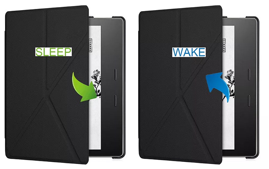 Obal Durable Lock Origami DLO-02 na Amazon Kindle Oasis 2/3 - červené
