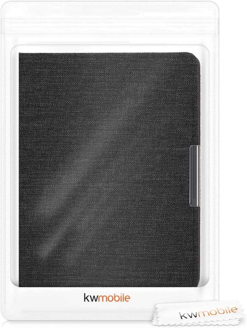 Puzdro KW Mobile - Fabric Flip - KW4677519 - pre Pocketbook 740/741 - tmavo šedé