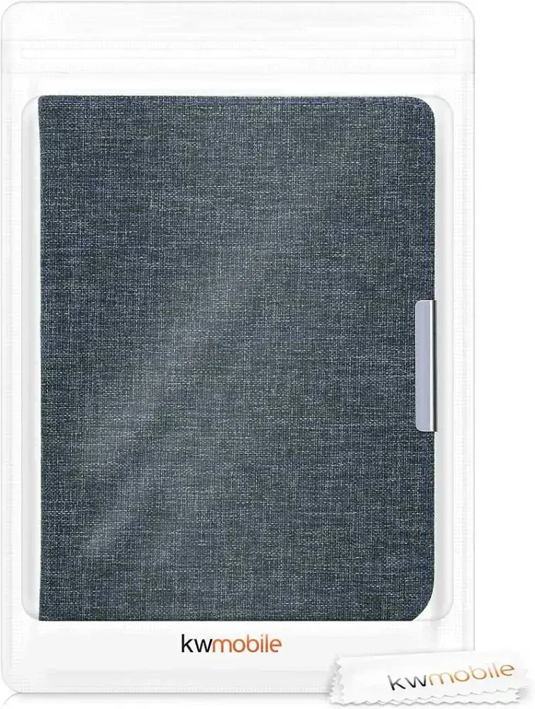 Puzdro KW Mobile - Fabric Flip - KW4677504 - pre Pocketbook 740/741 - tmavo modré