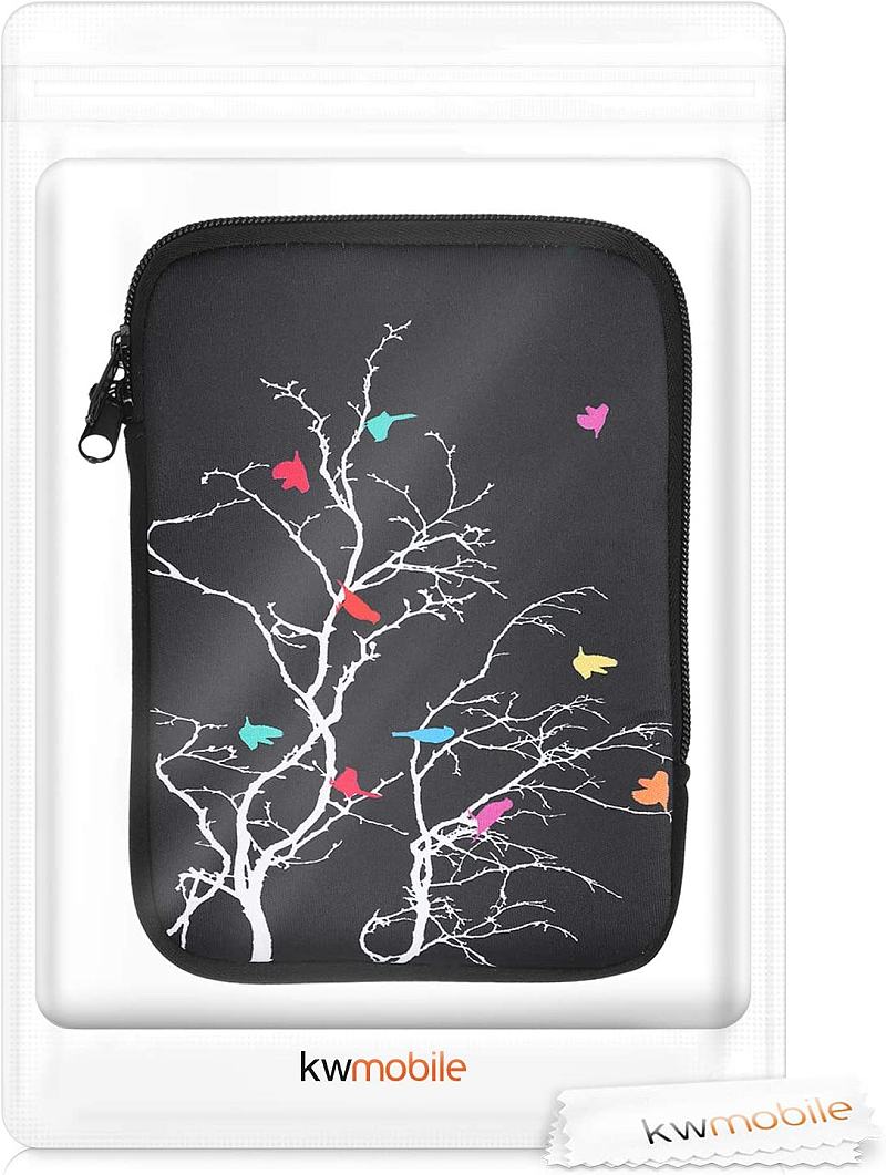 Púzdro KW Mobile Birds Branch - KW5033505 - Univerzálne púzdro pre čítačky 6" - čierne