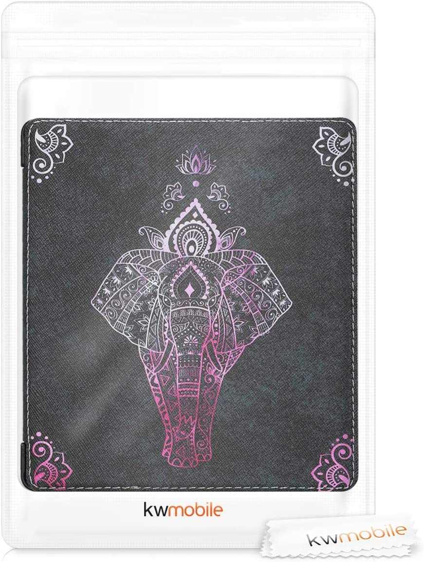 Puzdro KW Mobile - Elephant Sketch - KW4941701 - pre Amazon Kindle Oasis 2/3 - antracitové
