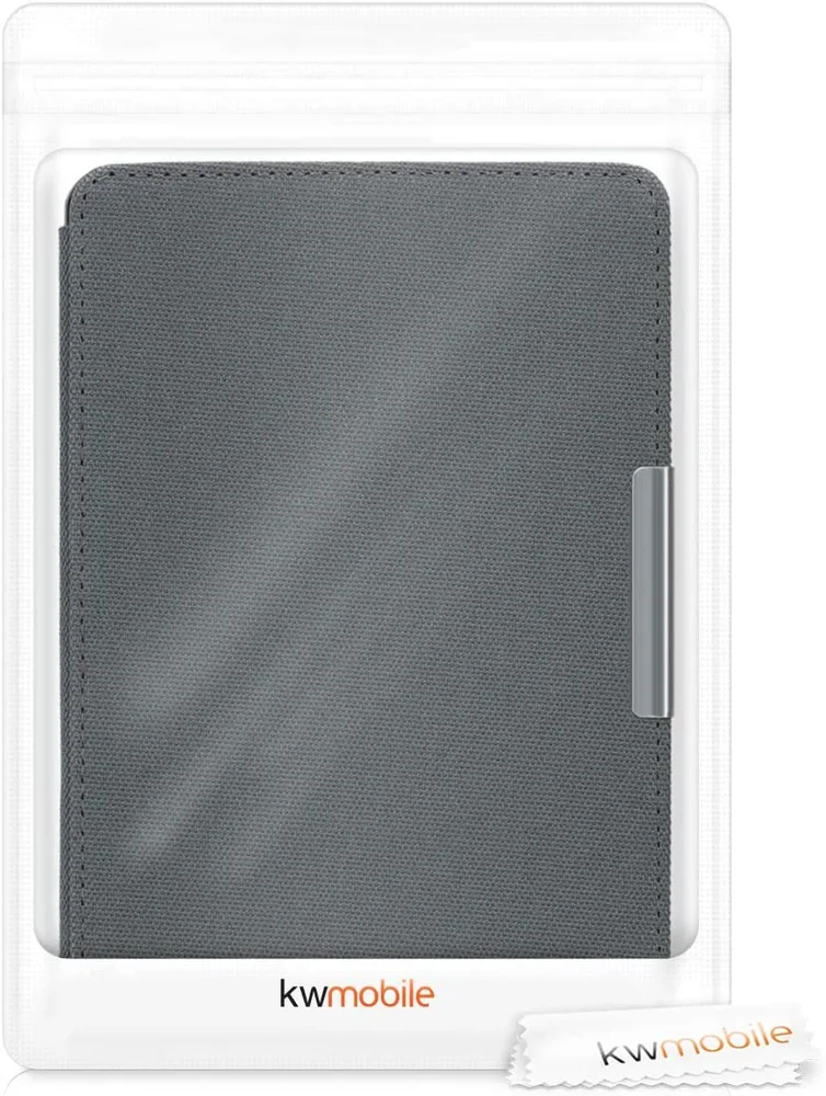 Púzdro KW Mobile - Nylon Book - KW4948773 - pre Amazon Kindle Paperwhite 1/2/3 - antracitové