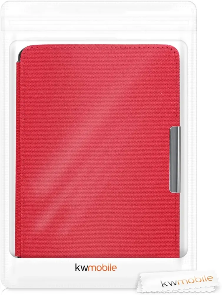 Púzdro KW Mobile - Nylon Book - KW4948709 - pre Amazon Kindle Paperwhite 1/2/3 - červené