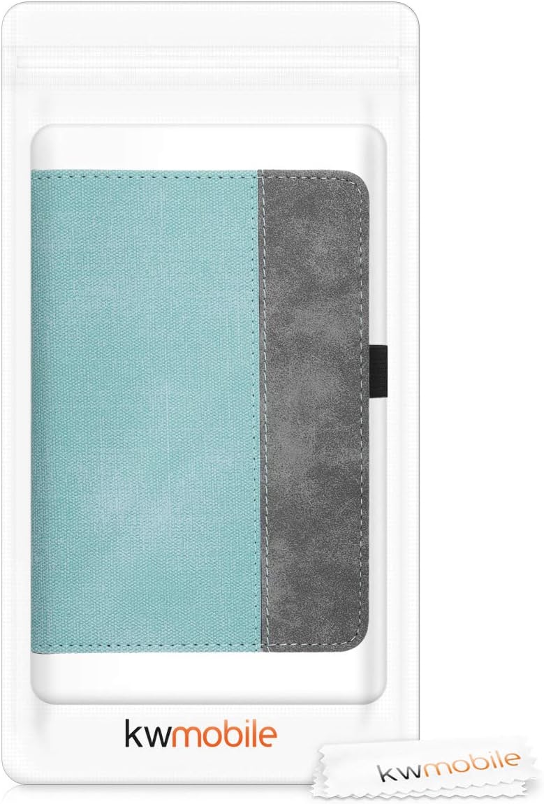 Puzdro KW Mobile Double Leather - KW5021701 - pre Amazon Kindle Paperwhite 1/2/3 - farba grey, mint