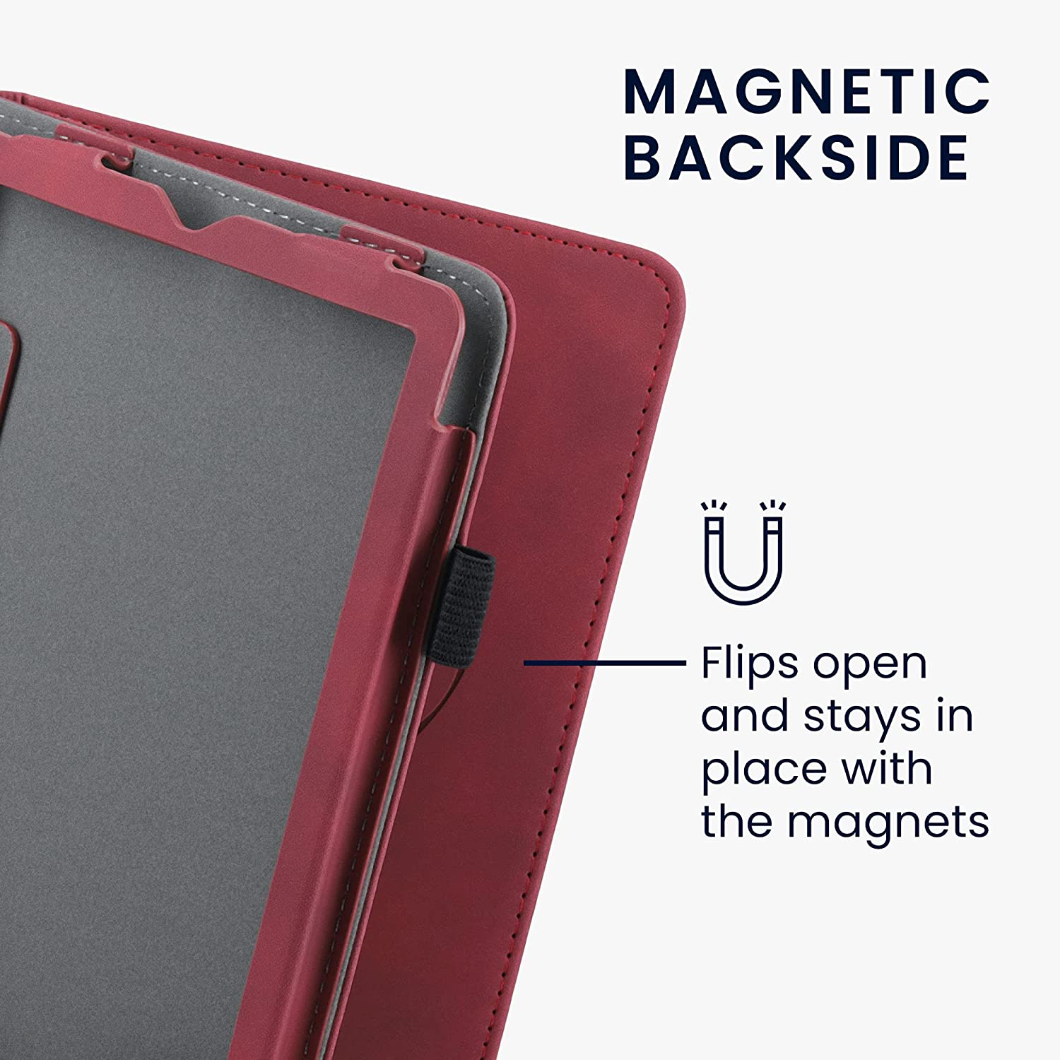 Puzdro KW Mobile - Nubuck Brushed Heart - KW5626202 - pre Amazon Kindle Paperwhite 5 (2021) - Dark Red