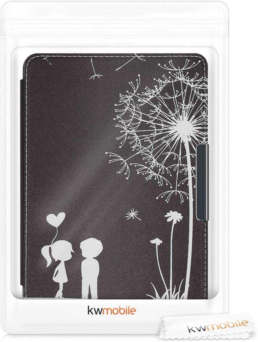 Puzdro KW Mobile - Dandelion Love - KW4664408 - pre Amazon Kindle Paperwhite 4 (2018) - čierne